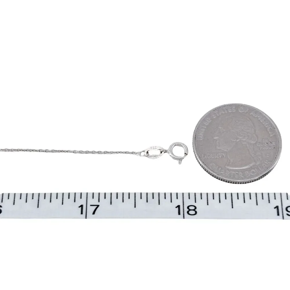 Vintage Italy Sterling Silver 925 Cable Chain Necklace 18